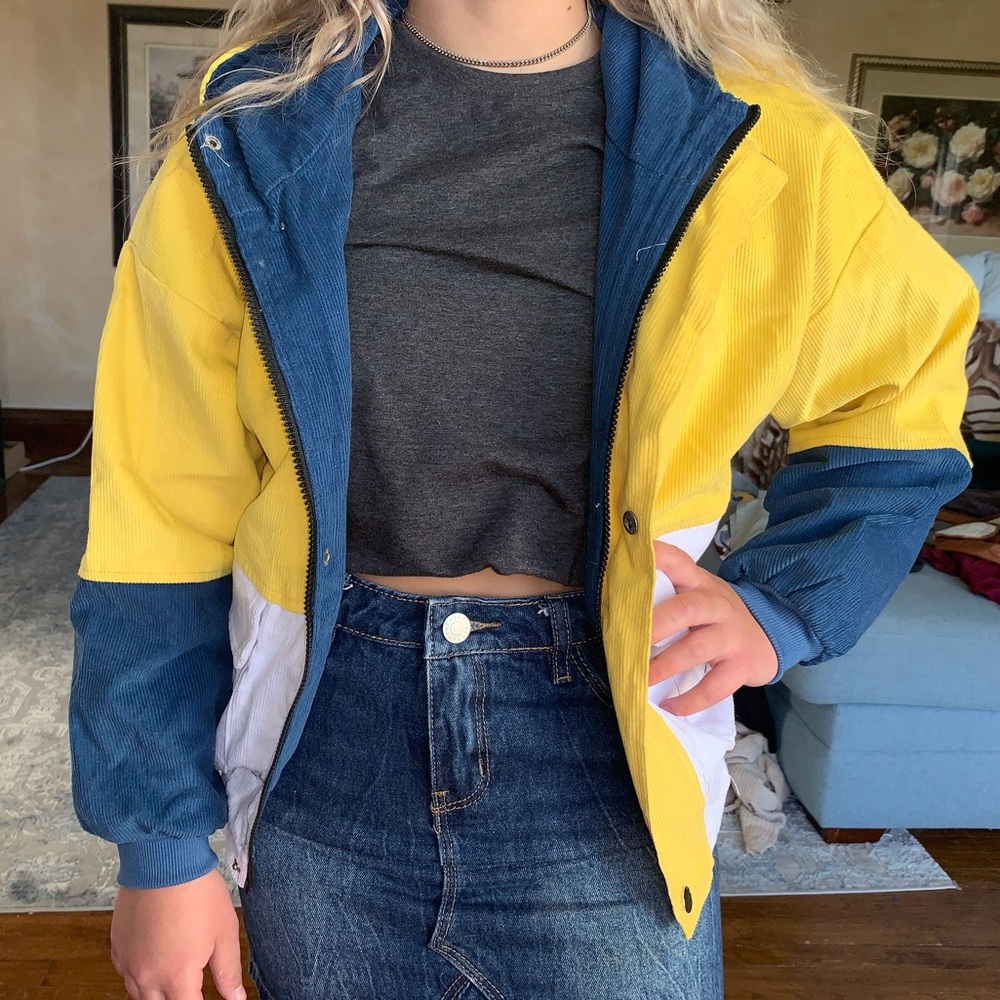 light corduroy jacket !!